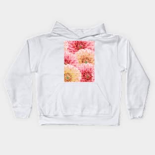 Big pastel flowers Kids Hoodie